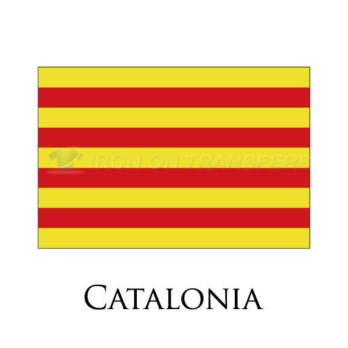 Catalonia flag Iron-on Stickers (Heat Transfers)NO.1844